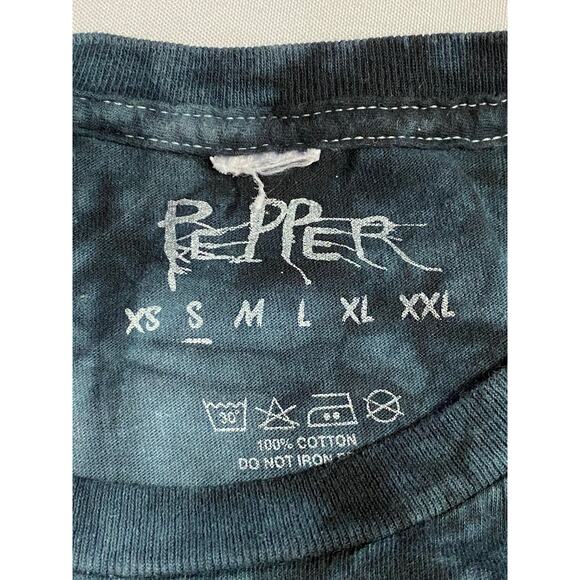 Pepper “Skullconut” T-Shirt – Size Small, Black Tie-Dye Reggae Rock Graphic Tee - Picture 7 of 7